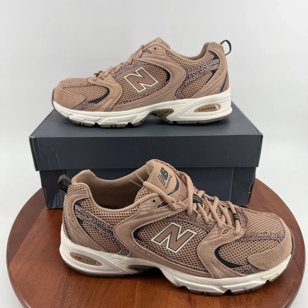 New Balance 530 Running Shoes Unisex Brown Black Leopard U530CRA Size M10/W11.5